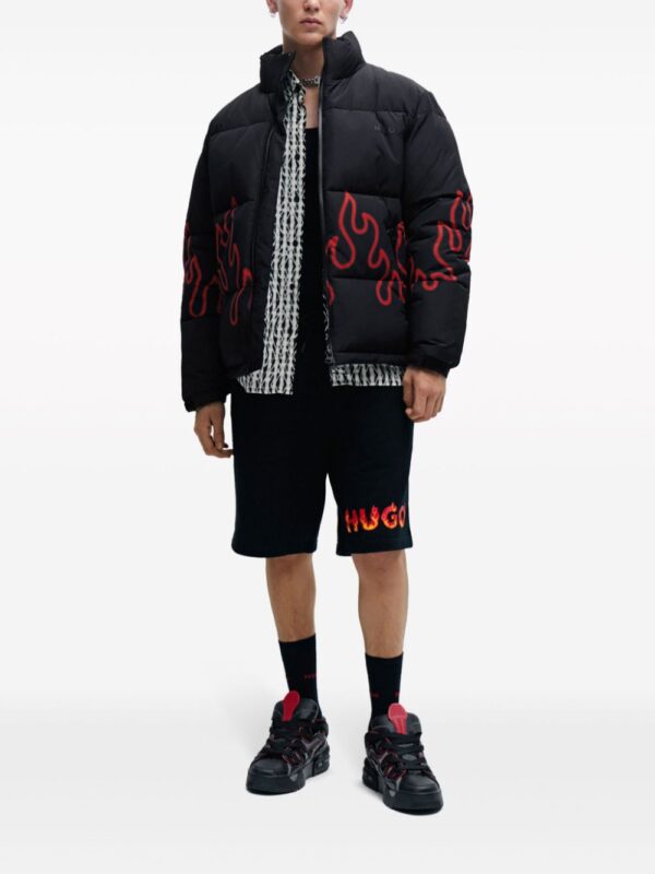 HUGO  flame-print quilted jacket - Image 2