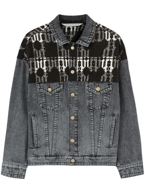 Palm Angels  monogram-jacquard denim jacket