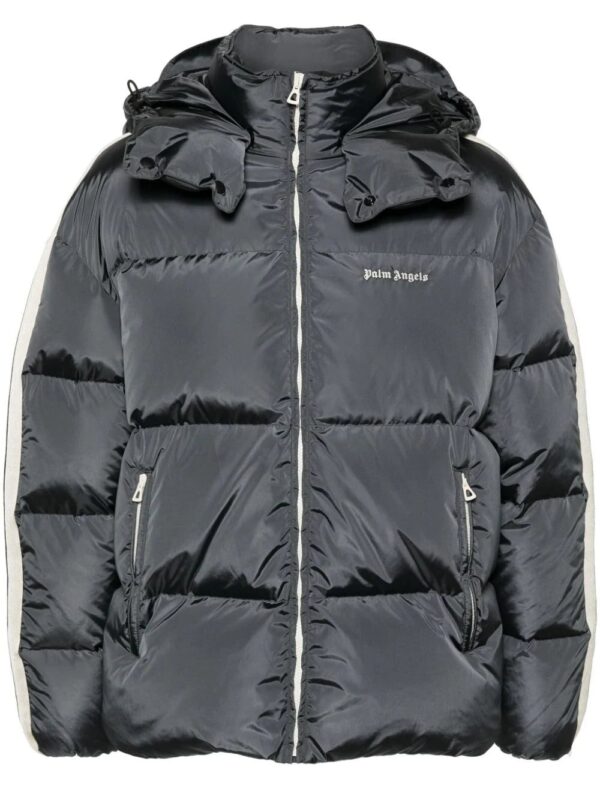 Palm Angels  logo-embroidered puffer jacket