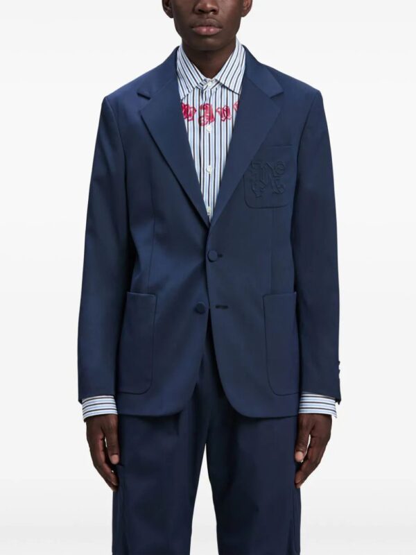 Palm Angels  logo-embroidered blazer - Image 3