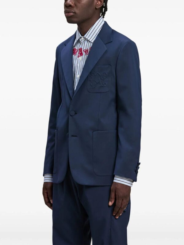 Palm Angels  logo-embroidered blazer - Image 4