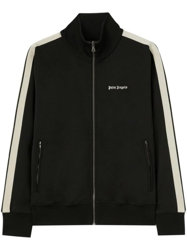 Palm Angels  logo-embroidered zip-up jacket