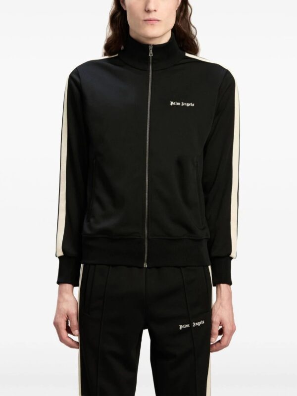 Palm Angels  logo-embroidered zip-up jacket - Image 3