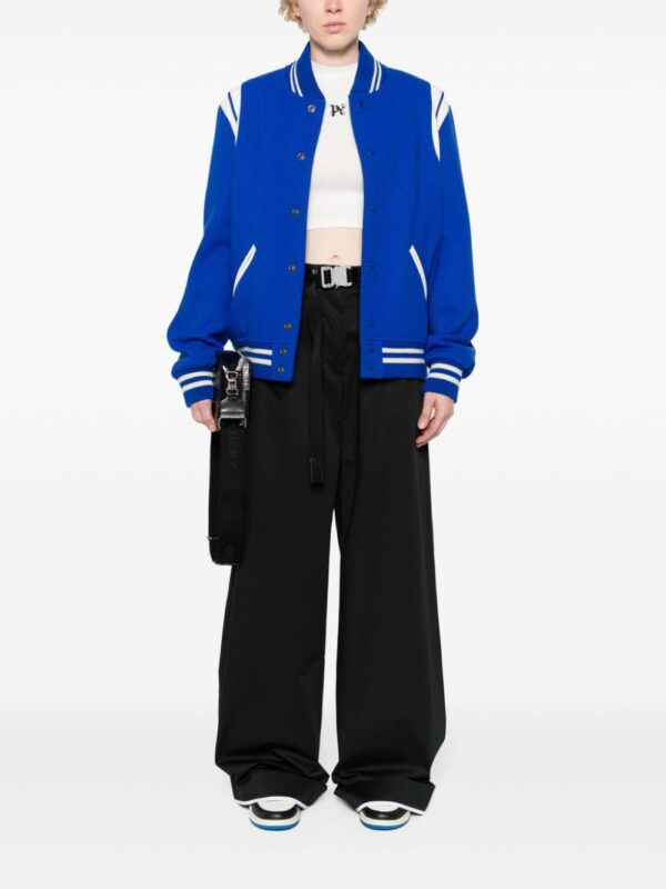 Palm Angels  logo-tag pleated straight trousers - Image 2
