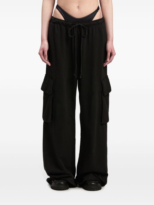 Palm Angels  wide-leg cotton cargo trousers - Image 3