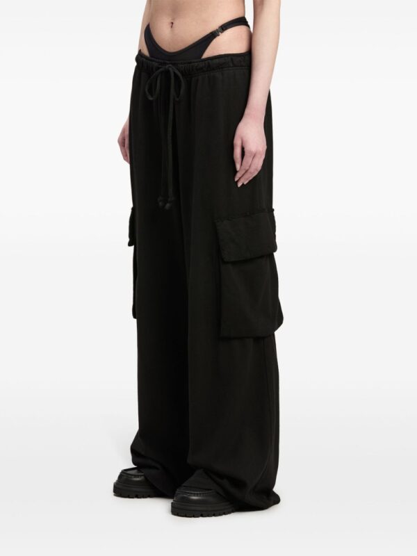 Palm Angels  wide-leg cotton cargo trousers - Image 4