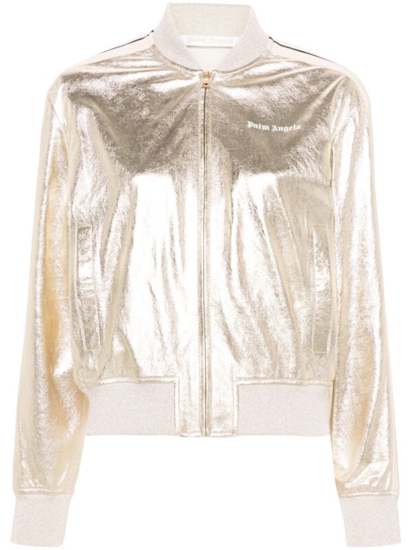 Palm Angels  leather bomber jacket