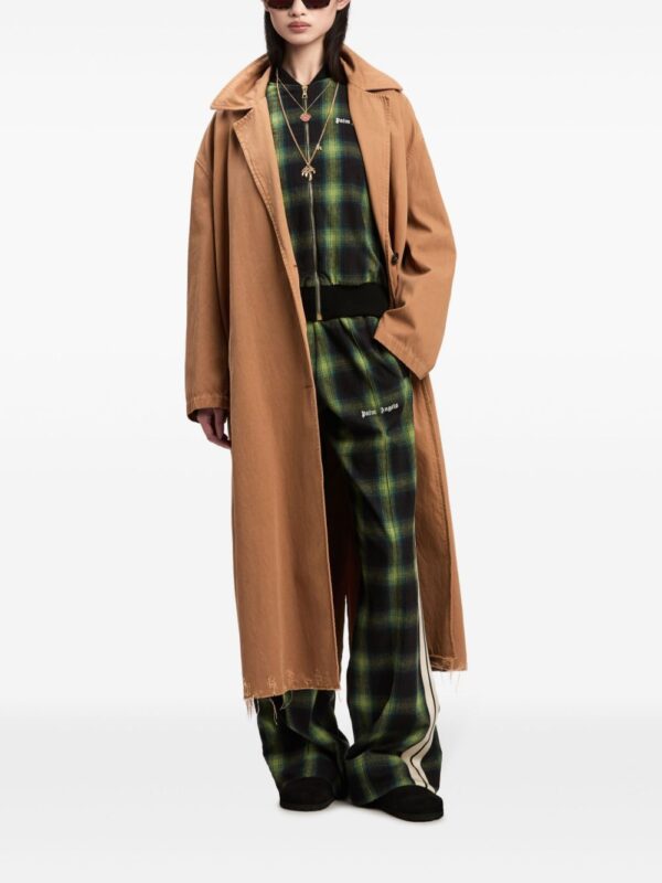 Palm Angels  logo-embroidered plaid bomber jacket - Image 2