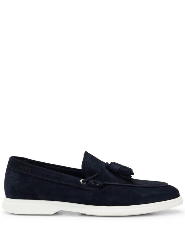 BOSS  tasselled suede loafers