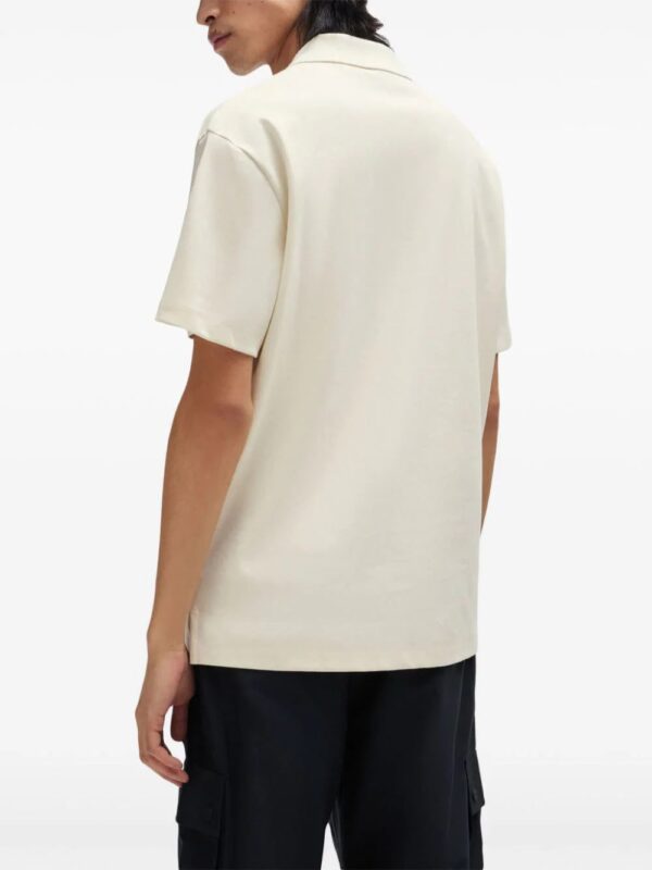 HUGO  logo-appliqué cotton polo shirt - Image 4