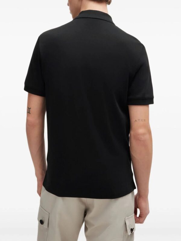HUGO  logo-print cotton polo shirt - Image 4