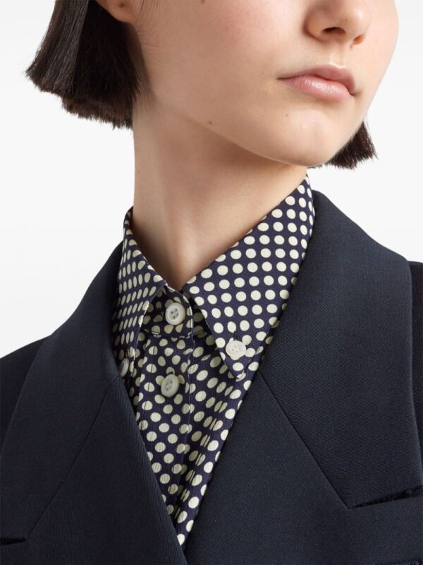 Prada Marocain polka-dot silk shirt - Image 5