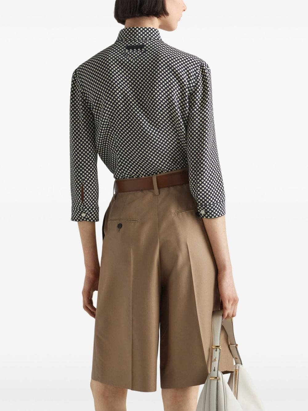 Prada Marocain polka-dot silk shirt - Image 3