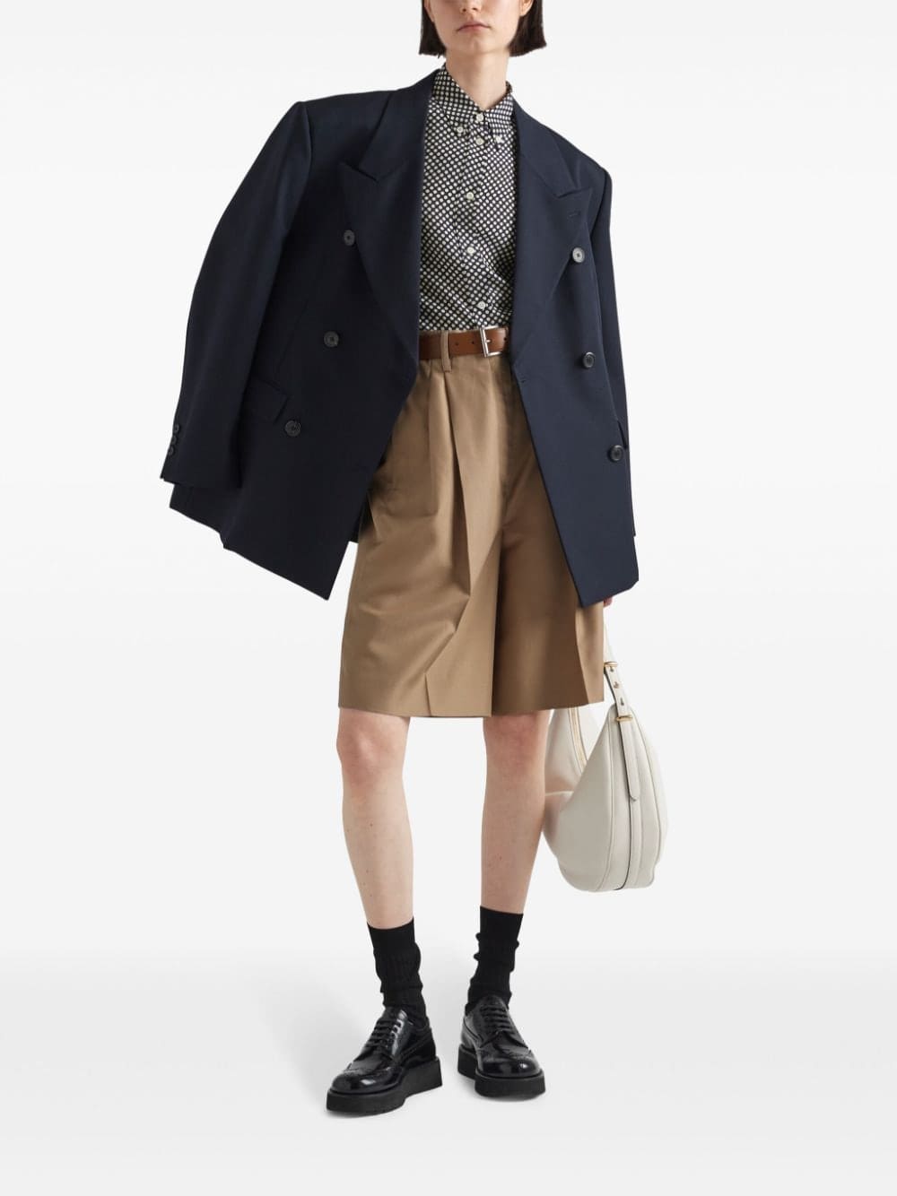 Prada Marocain polka-dot silk shirt - Image 2