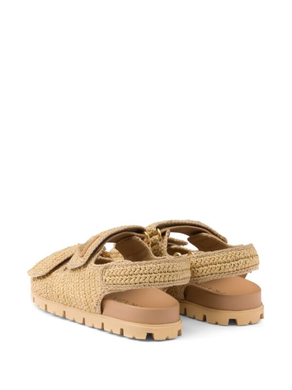 Prada  logo-plaque woven sandals - Image 3