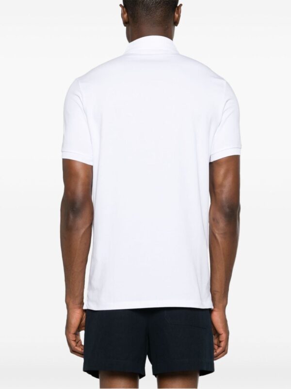 Karl Lagerfeld logo-embroidered jersey polo shirt - Image 4