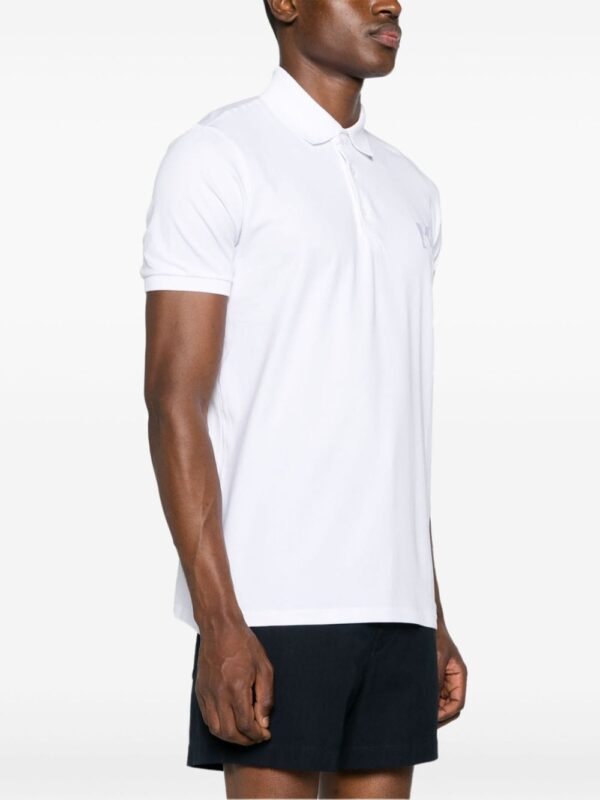 Karl Lagerfeld logo-embroidered jersey polo shirt - Image 3