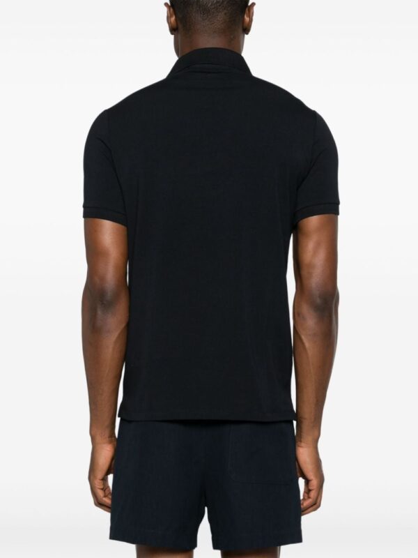 Karl Lagerfeld logo-embroidered jersey polo shirt - Image 4