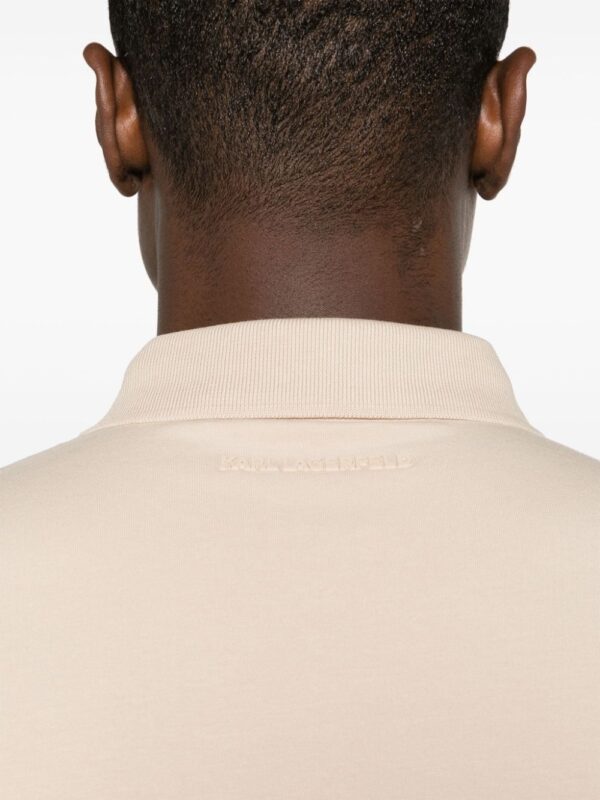 Karl Lagerfeld logo-embroidered jersey polo shirt - Image 5