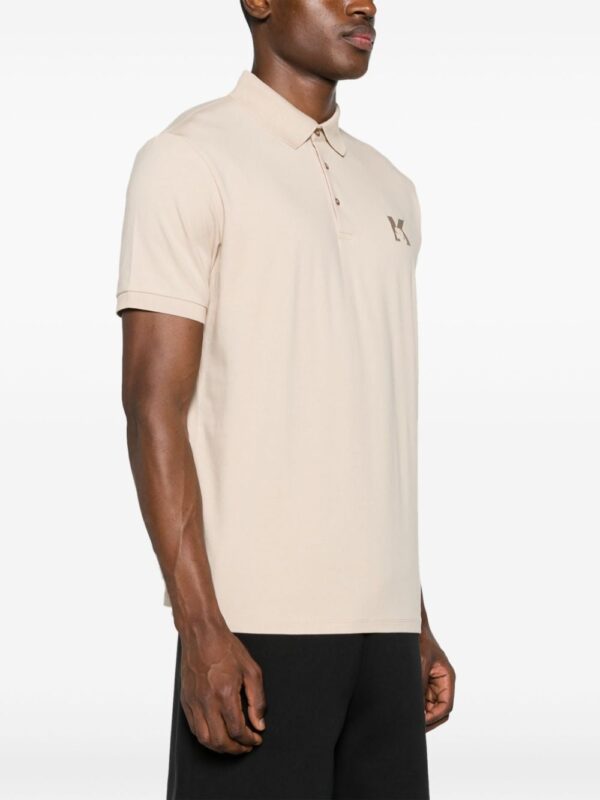 Karl Lagerfeld logo-embroidered jersey polo shirt - Image 3