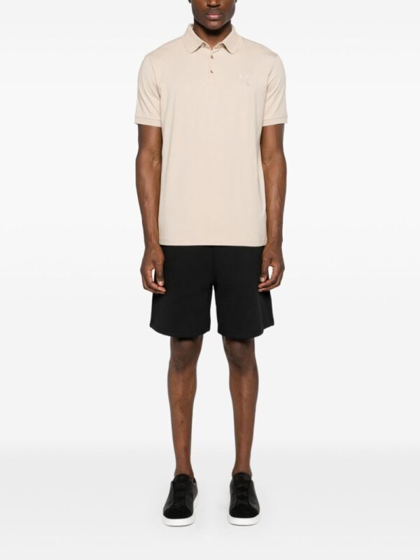 Karl Lagerfeld logo-embroidered jersey polo shirt - Image 2