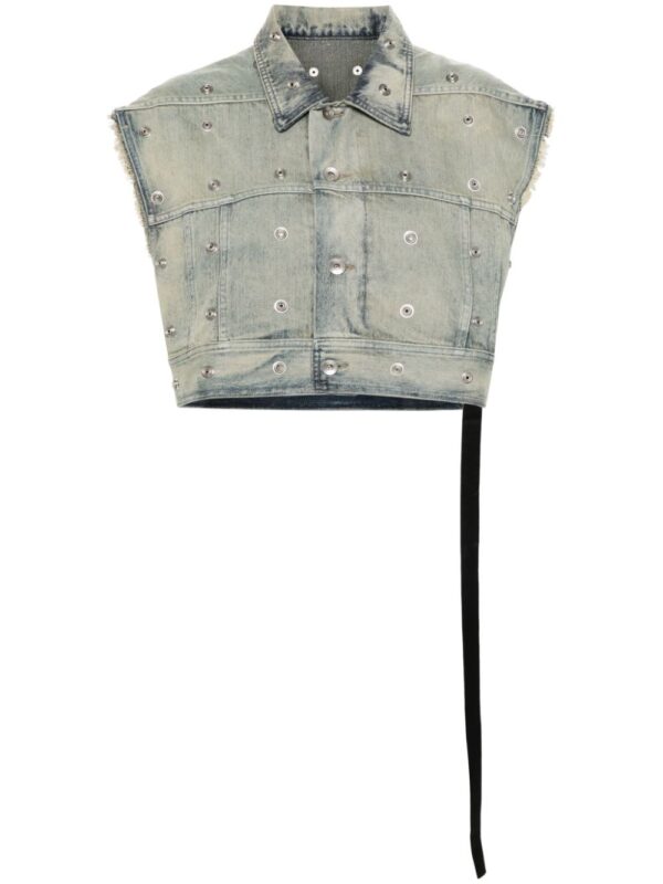 Rick Owens DRKSHDW  Jumbo Worker denim waistcoat jacket
