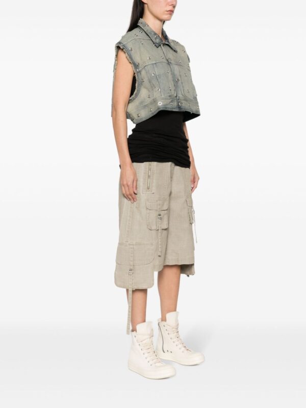 Rick Owens DRKSHDW  Jumbo Worker denim waistcoat jacket - Image 3