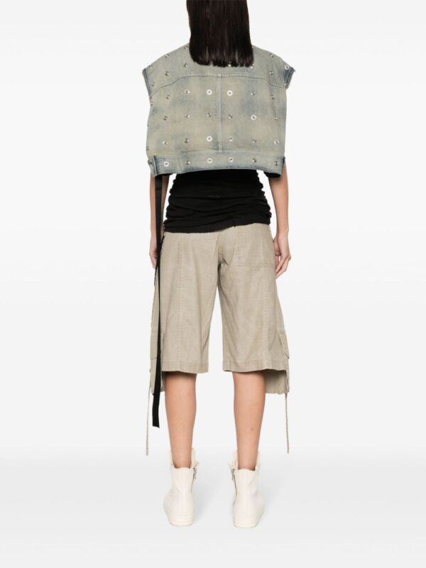 Rick Owens DRKSHDW  Jumbo Worker denim waistcoat jacket - Image 4