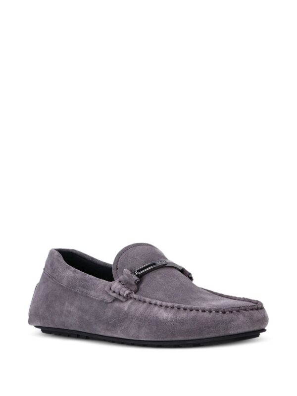 BOSS  branded-hardware suede loafers - Image 2