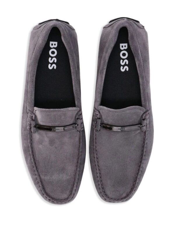 BOSS  branded-hardware suede loafers - Image 4