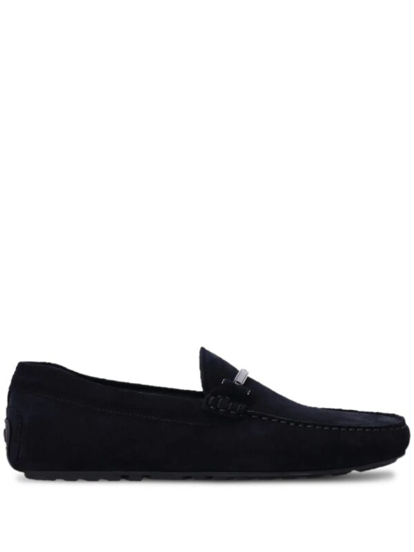 BOSS  branded-hardware suede loafers