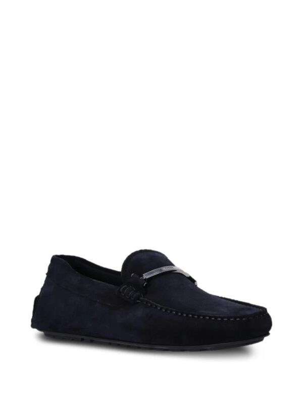 BOSS  branded-hardware suede loafers - Image 4