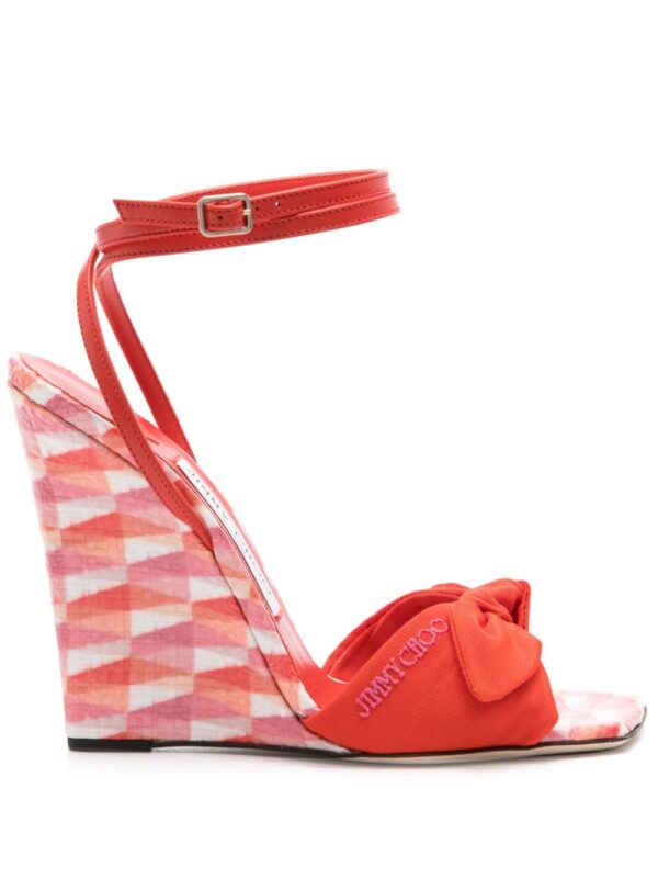 Jimmy Choo  120mm geometric wedge sandals