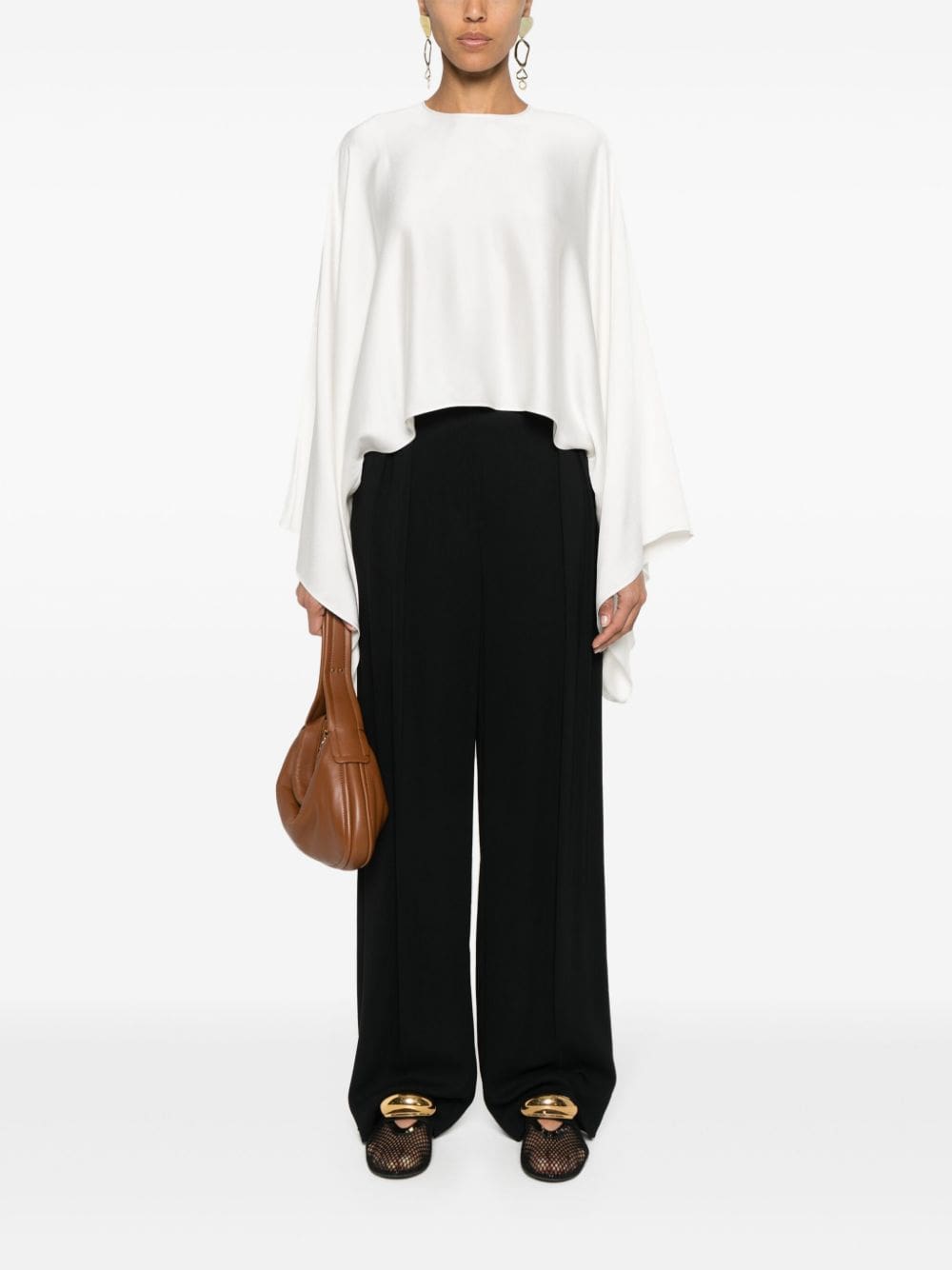 Stella McCartney draped satin blouse - Image 2