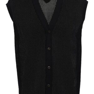 Prada  open-knit V-neck cardigan