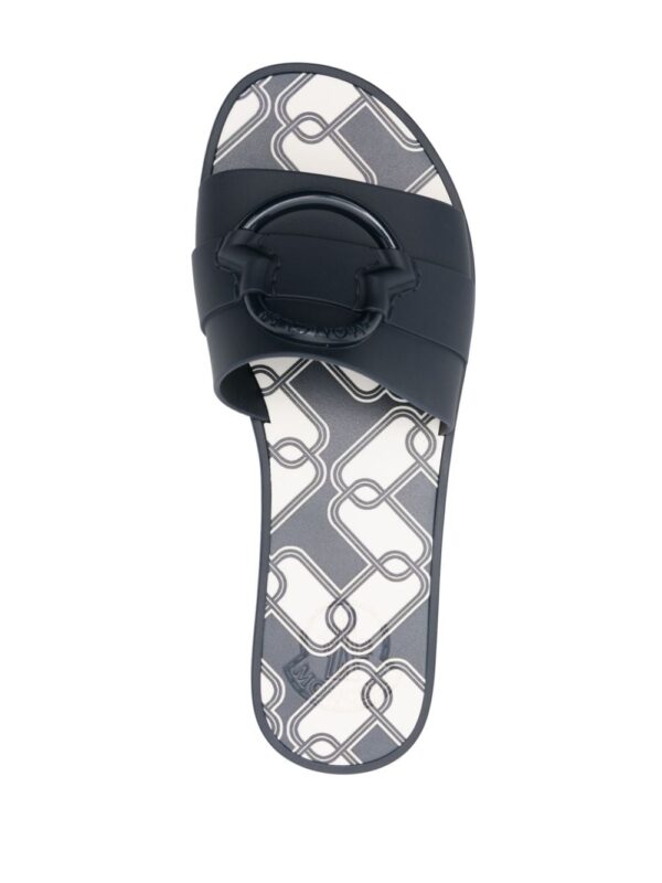 Moncler Mon logo-engraved slides - Image 4