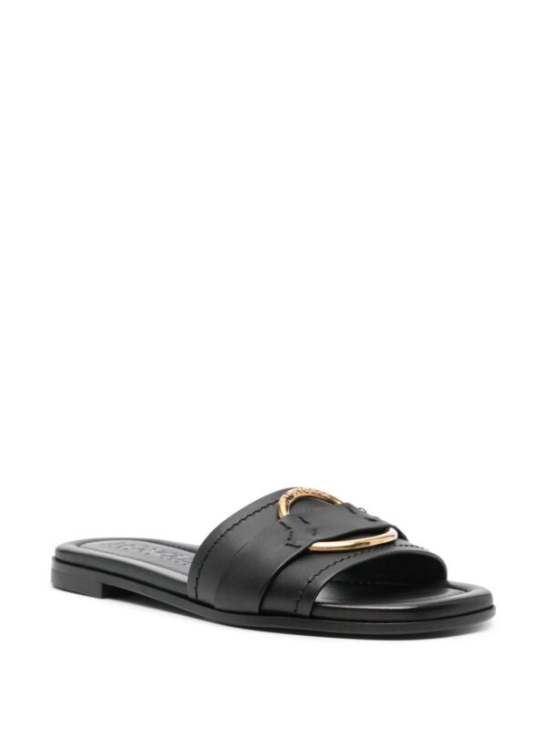 Moncler Bell leather slides - Image 2