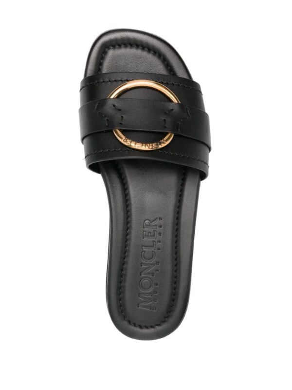 Moncler Bell leather slides - Image 4