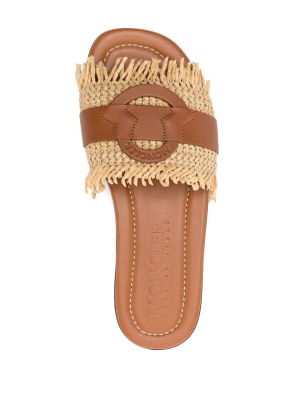 Moncler Bell leather slides - Image 4
