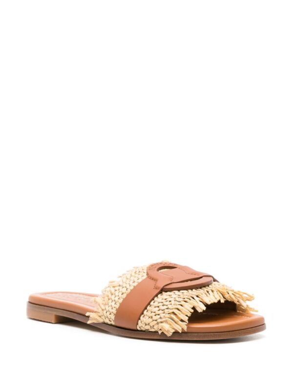 Moncler Bell leather slides - Image 2