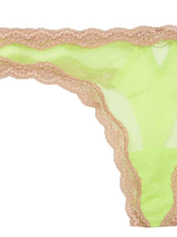 Fleur Du Mal  lace-detailing sheer thong - Image 2