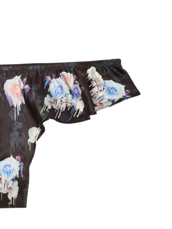 Fleur Du Mal  Luxe Flutter floral-print briefs - Image 2