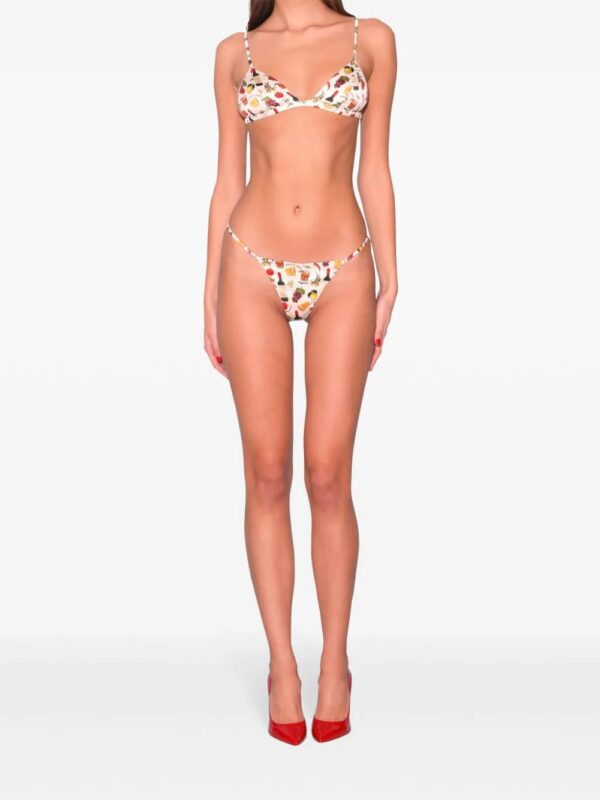 Fleur Du Mal  Luxe graphic-print string - Image 3