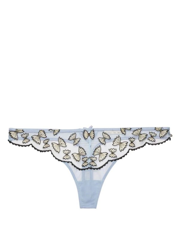 Fleur Du Mal  Farfalle lace-detailing thong