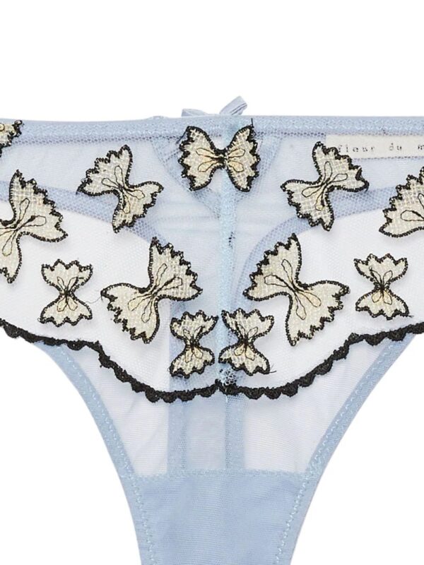Fleur Du Mal  Farfalle lace-detailing thong - Image 2