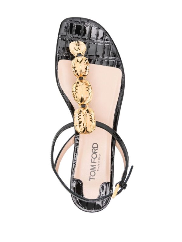 TOM FORD  Titan croc scales sandals - Image 4