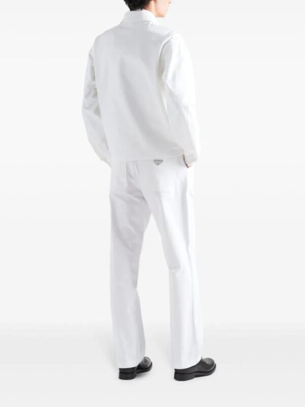 Prada  enamel-triangle denim jacket - Image 3