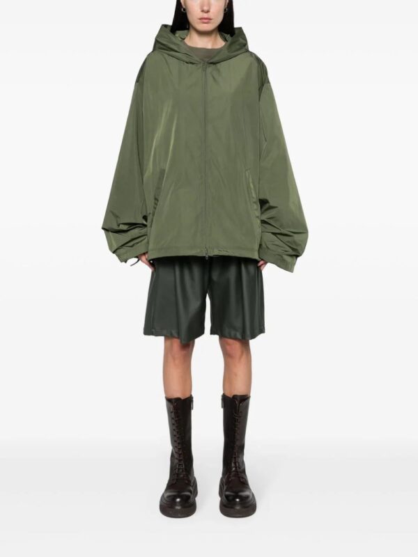 Balenciaga  logo-print hooded jacket - Image 2