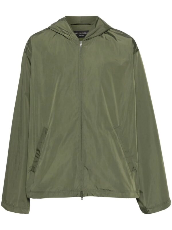 Balenciaga  logo-print hooded jacket