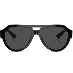 Dolce & Gabbana Eyewear logo-plaque pilot-frame sunglasses